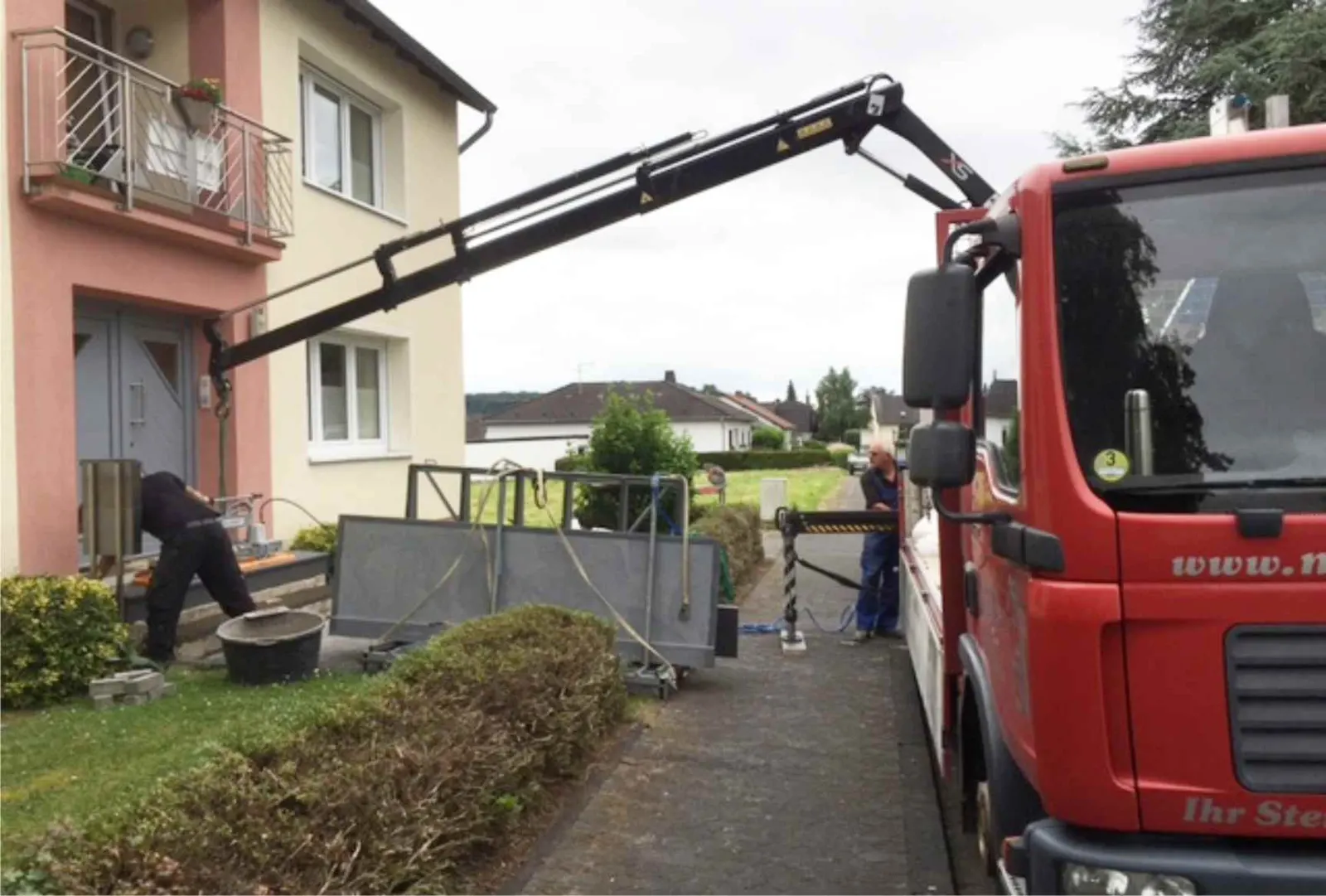 Außentreppe in Nero Impala waterjet von Natursteine Mulbach – Bild 4