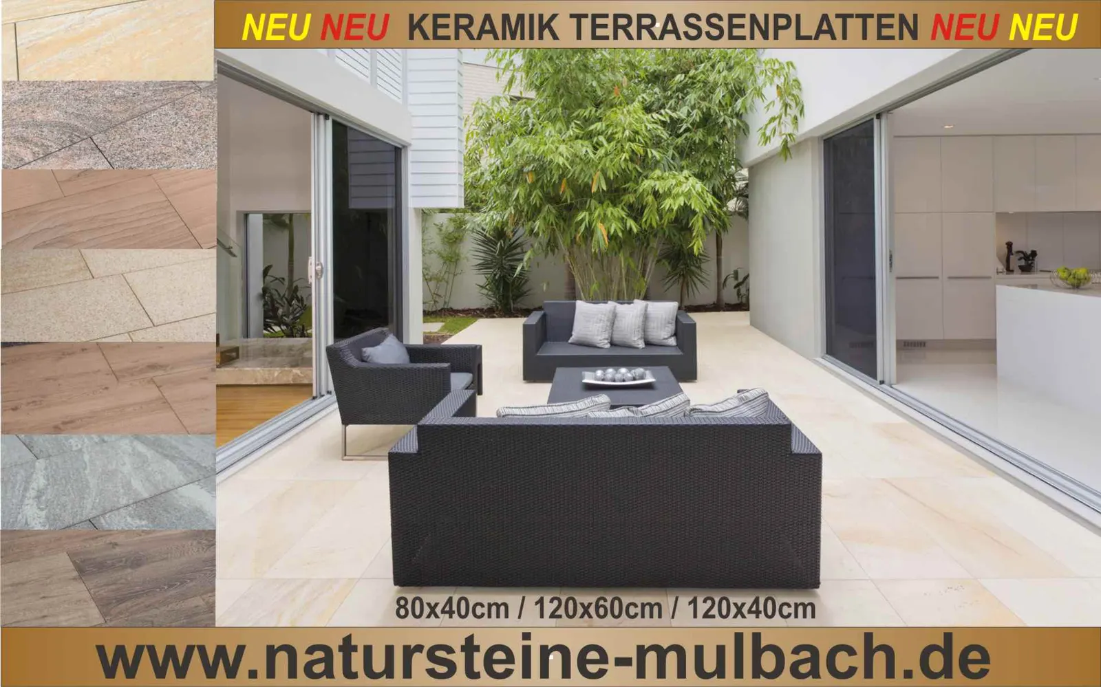 Große Auswahl an Keramik Terrassenplatten – Natursteine Mulbach Bitburg – Bild 2