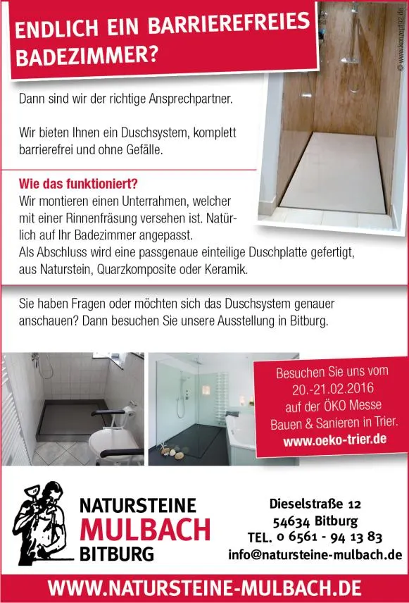 Vielen Dank für Ihren Besuch auf der ÖKO bauen & sanieren in Trier – Natursteine Mulbach Bitburg – Bild 7